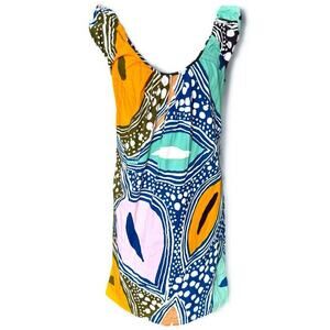 Diane Von Furstenberg Kiamo Color block Mini Dress Size 4